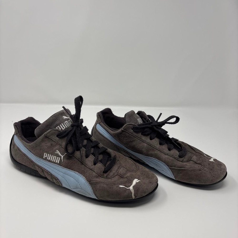 Vintage Puma Brown/Blue Speedcats Shoes Women's Size 9.5